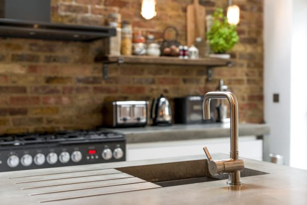 80mm thick concrete sink cutout