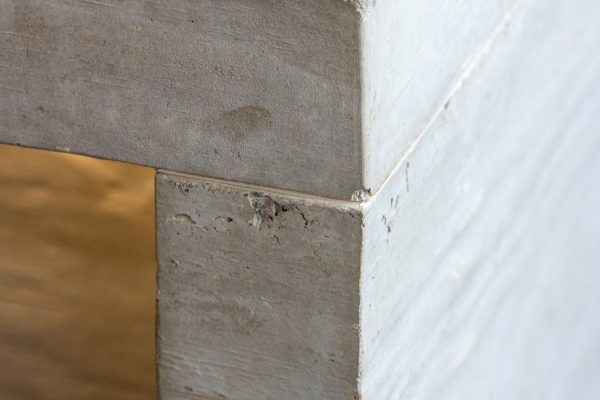 joint detail on board marked concrete