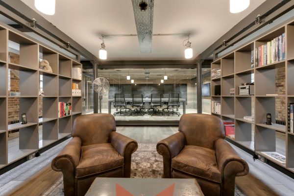 Custom polished concrete boardroom table for Space Projects
